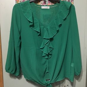 Half shelve blouse